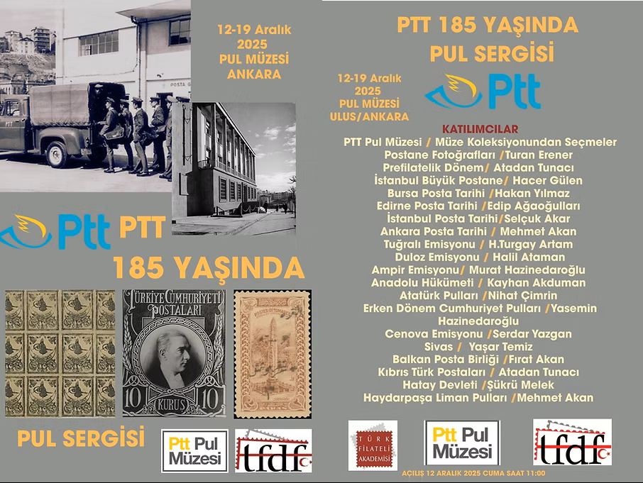 PTT 185 Yaşında Pul Sergisi